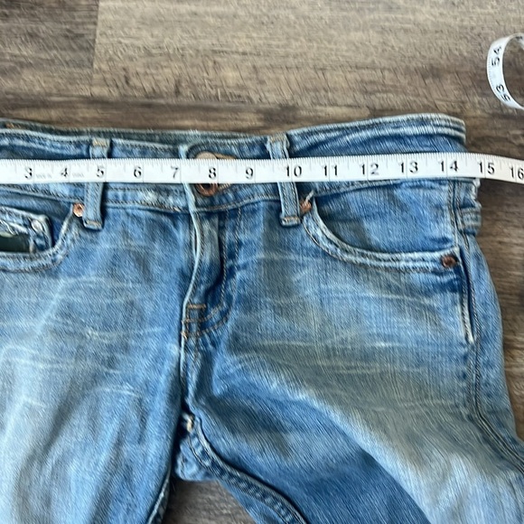 Y2K Vintage Miss Me Camo Flap Pocket Crystal Windsor Blue Jeans Size 26 🔲 - Picture 9 of 9